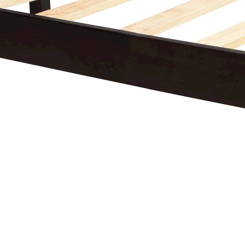 Struttura letto a piattaforma White/Espresso/Quercia con testiera, singolo/matrimoniale/queen, 1-2 persone