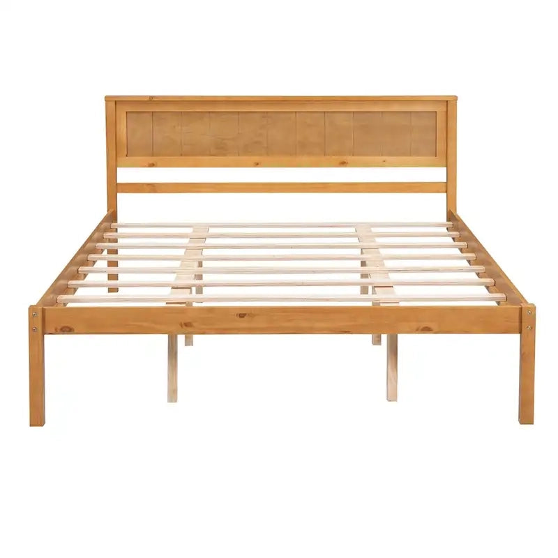 Struttura letto a piattaforma White/Espresso/Quercia con testiera, singolo/matrimoniale/queen, 1-2 persone
