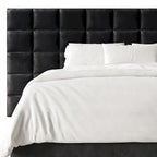 Camera da letto Silver Grey / Black Velvet per 2 – Queen & King