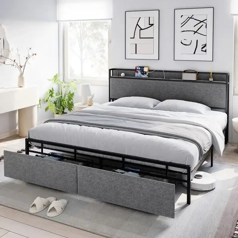 Letto JX con cassetti in fondo al letto