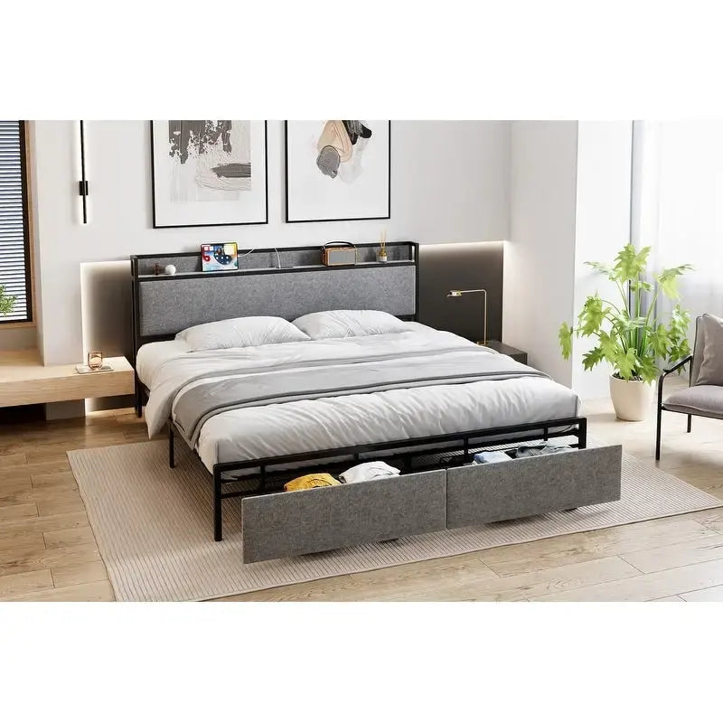 Letto JX con cassetti in fondo al letto