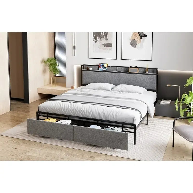 Letto JX con cassetti in fondo al letto