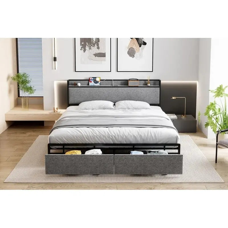 Letto JX con cassetti in fondo al letto