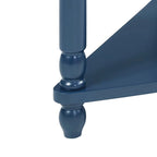 Tavolino angolare a 3 ripiani triangolare, singolo, espresso/bianco