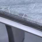 Consolle da 50", argento/bianco/nero, base a U, montaggio a 1 persona