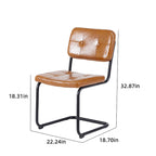Sedia da pranzo in pelle PU con gambe in metallo, grigio chiaro/marrone, set da 2 o 4