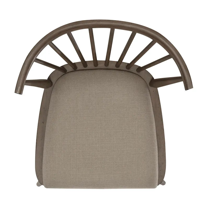Set tavolo da pranzo rettangolare color talpa polveroso, 7 pezzi, 6 posti a sedere