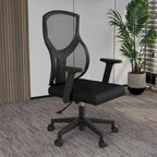 Sedia da ufficio Glen Mid-Back con altezza regolabile, girevole e inclinabile di LeisureMod