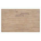 Set da pranzo 6 pezzi in legno naturale con panca, 6 posti